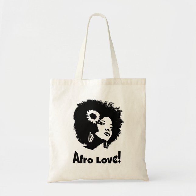 Bolsa Tote Amor do Afro! (Frente)