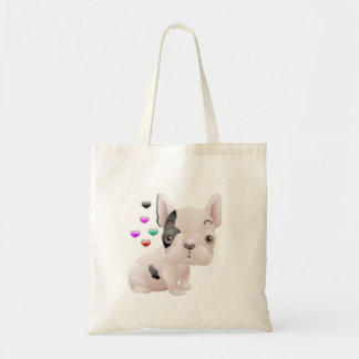 Bolsa Tote Amor do buldogue francês