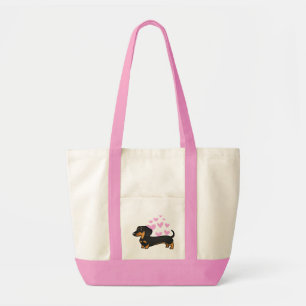 Bolsa Tote Amor do Dachshund (alise o casaco)