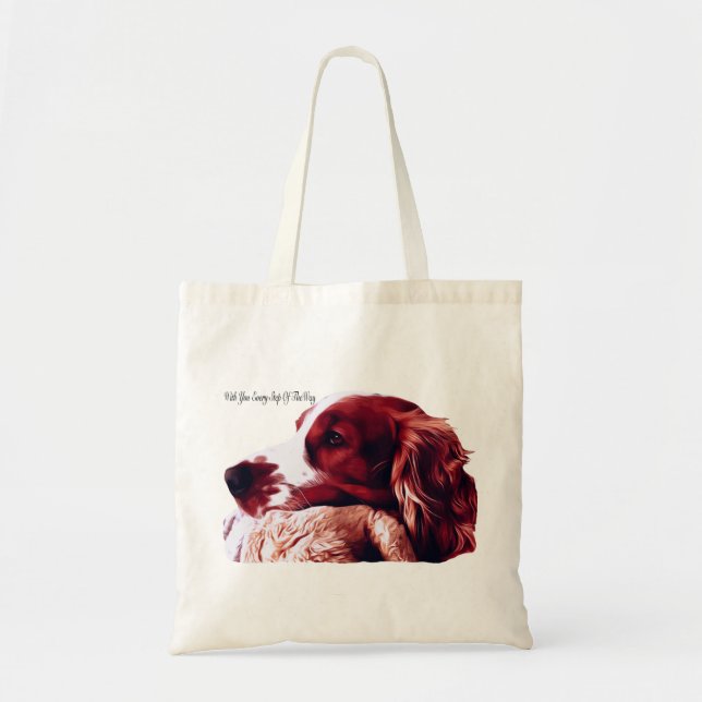 Bolsa Tote Amor do Spaniel de galês Springer (Frente)