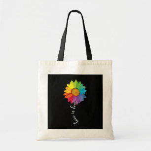 Bolsa Tote Amor é Amo Arco-Íris Gay LGBT Lésbica