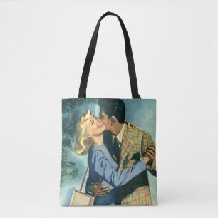 Bolsa Tote Amor e Romance Vintage, Dança de Natal