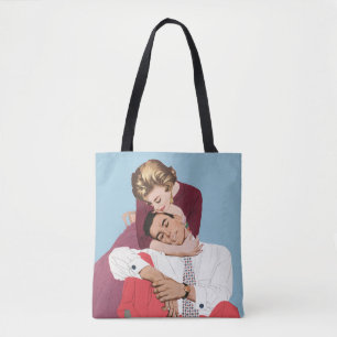 Bolsa Tote Amor e Romance Vintage, Recém-Casados