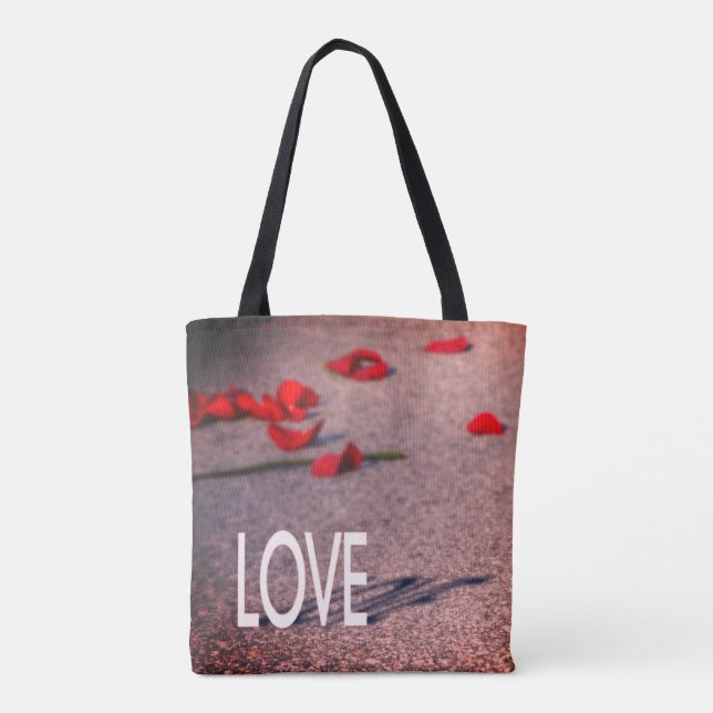 Bolsa Tote AMOR e Rosa (Verso)