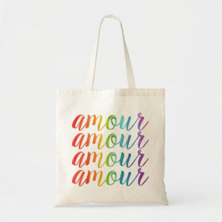 Bolsa Tote Amor em Arco-íris