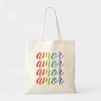Bolsa Tote Amor em Arco-íris