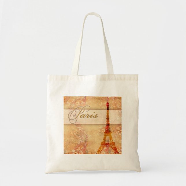 Bolsa Tote Amor em Paris (Frente)