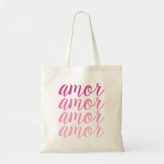 Bolsa Tote Amor em Pinks (Frente)