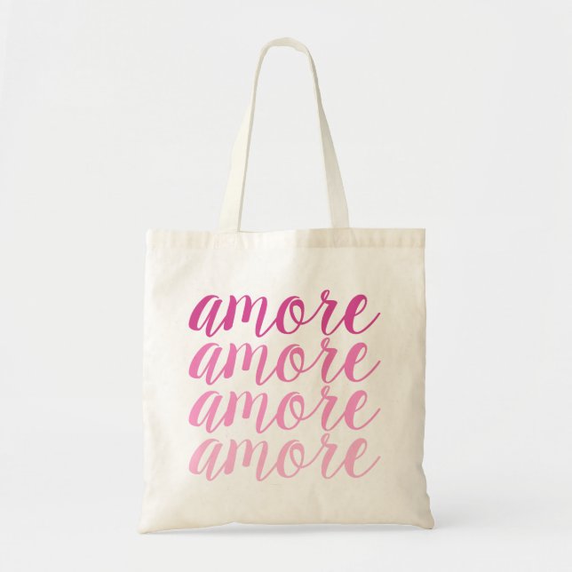 Bolsa Tote Amor em Pinks (Frente)