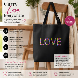 Bolsa Tote Amor em Todas as Formas   Inspirador