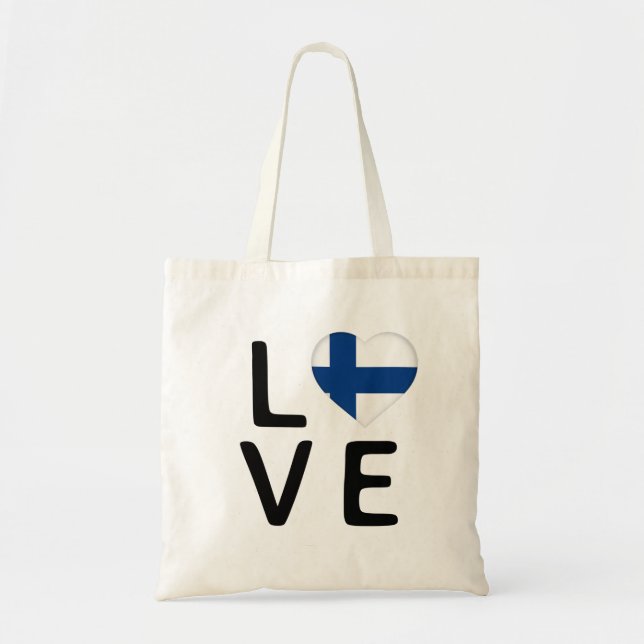 Bolsa Tote Amor - Finlândia Flag (Frente)