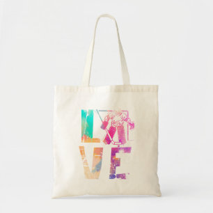 Bolsa Tote Amor Garotas de Hóquei no Gelo Dão Presentes Mulhe