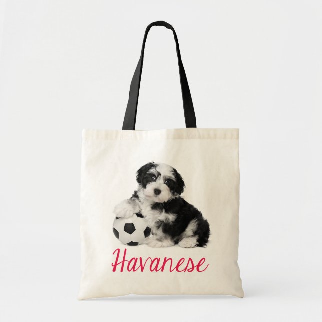 Bolsa Tote Amor Havanês - Canvas De Cachorro (Frente)