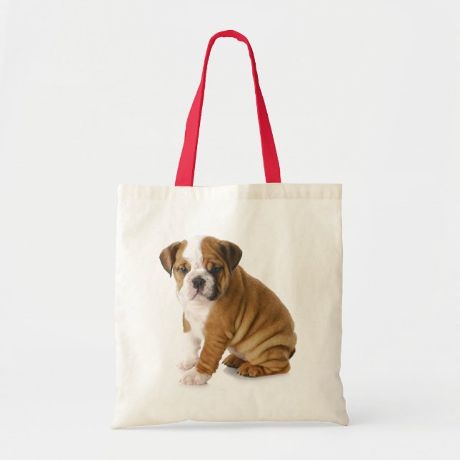 Bolsa Tote Amor Inglês Cachorro Cachorro Cachorro (Frente)