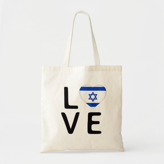 Bolsa Tote Amor - Israel Flag (Frente)
