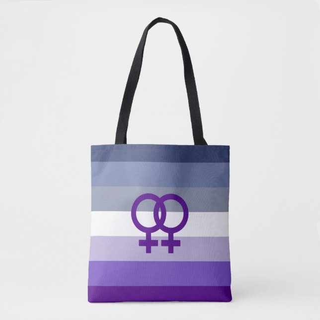 Bolsa Tote Amor Lésbico Butch Orgulho WLW (Frente)