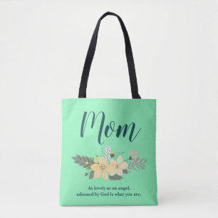 Bolsa Tote Amor, mãe floral