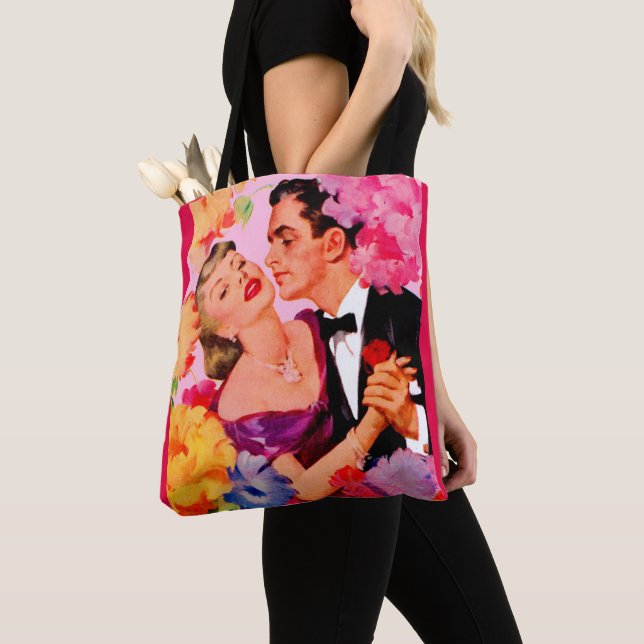 Bolsa Tote amor na impressão florescente (Close Up)