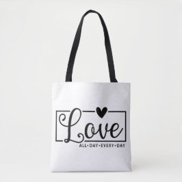 Bolsa Tote Amor o dia todo