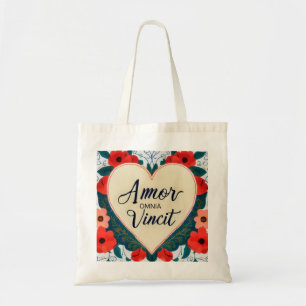 Bolsa Tote Amor Omnia Vincit - citação
