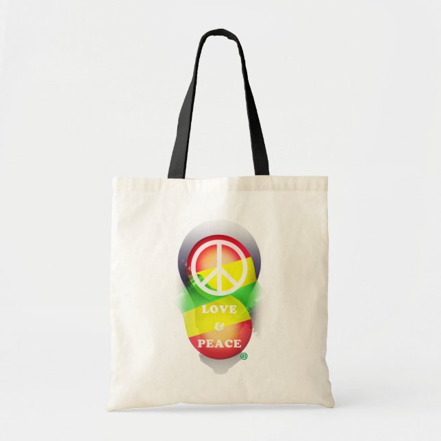 Bolsa Tote AMOR & PAZ (saco) (Frente)