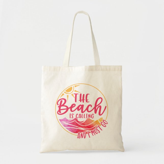 Bolsa Tote Amor pelo Oceano Praia (Frente)