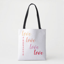 Bolsa Tote Amor Personalizado Moderno