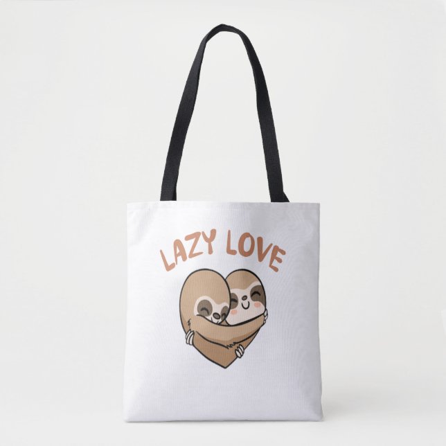 Bolsa Tote Amor preguiçoso (Frente)