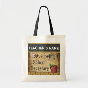 Bolsa Tote Amor que é um nome do secretário DIY da escola