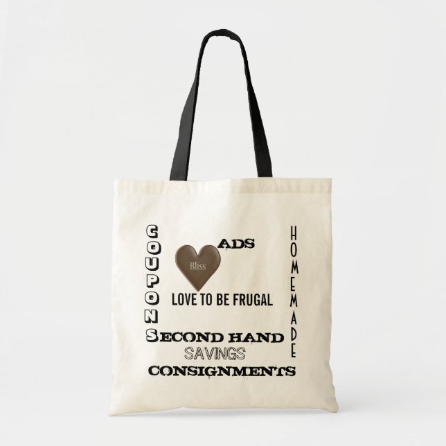 BOLSA TOTE AMOR SER FRUGAL BAG (Frente)