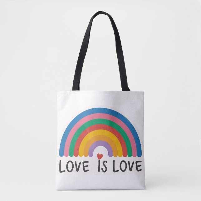 Bolsa Tote Amor Simples É Orgulho De Amor (Frente)