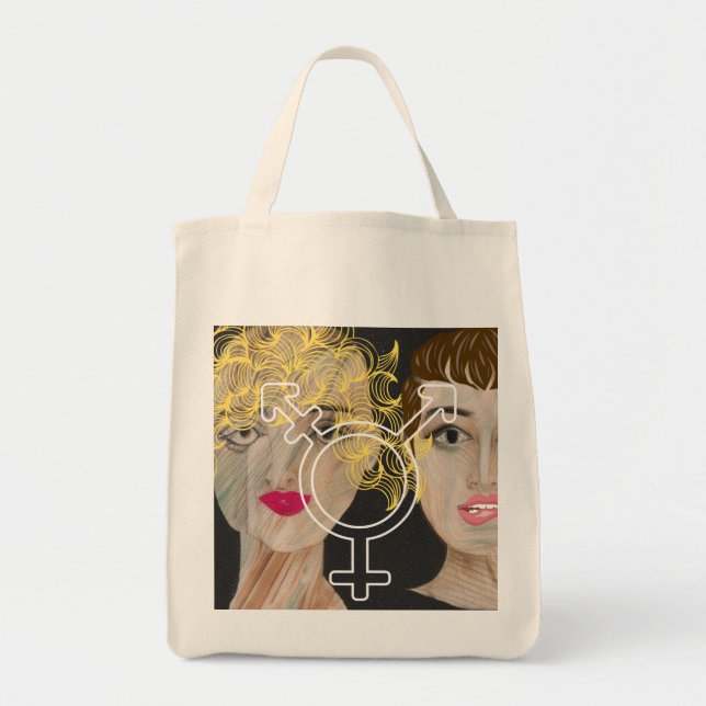 Bolsa Tote Amor transgênero (Frente)