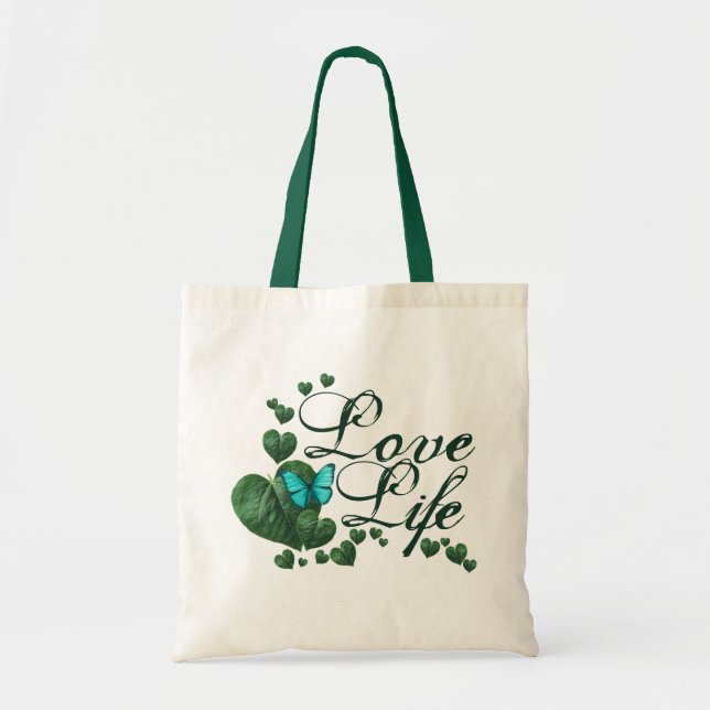 Bolsa Tote Amor, vida, saco (Frente)