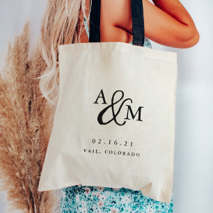 Bolsa Tote Ampersand Monograma Wedding Welcome