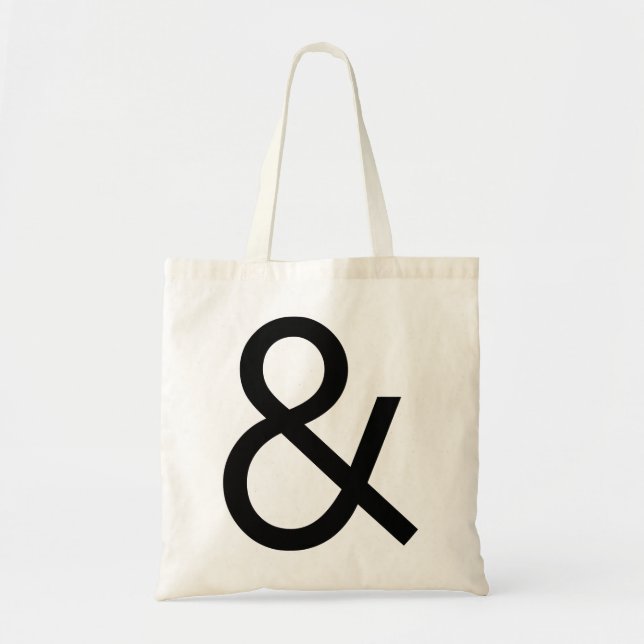 Bolsa Tote Ampersand - preto (Frente)