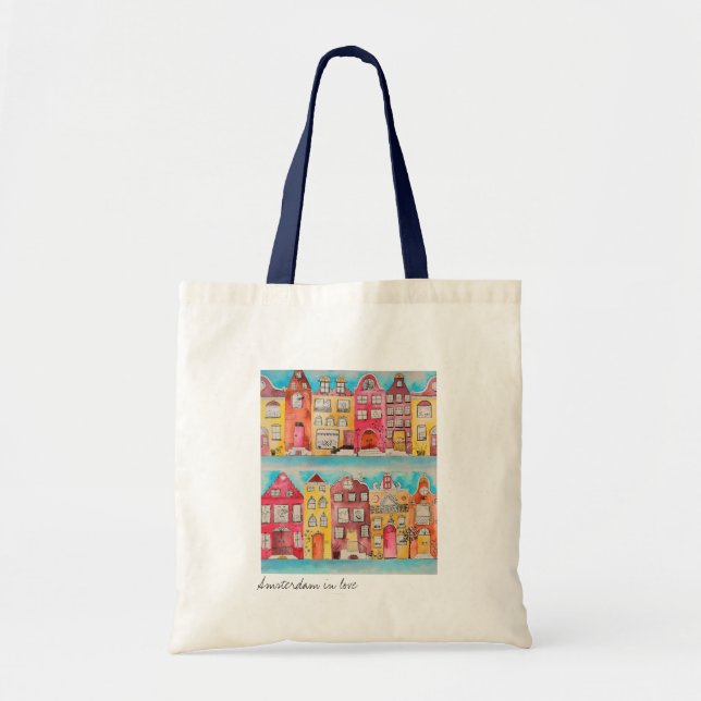 Bolsa Tote Amsterdam in love tote bag (Frente)