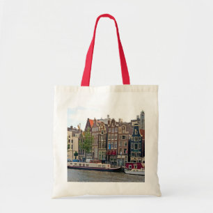 Bolsa Tote Amsterdão, casas no canal