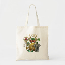 Bolsa Tote Amuletos da Sorte e Símbolos de Boa Fortuna St. Pa