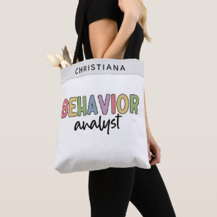 Bolsa Tote Analista de Comportamento Colorido de Nome Persona