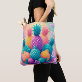 Bolsa Tote Ananases coloridas