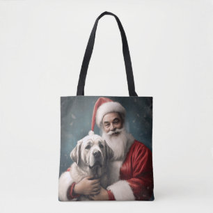 Bolsa Tote Anatólia Shepherd com o Natal do Papai Noel