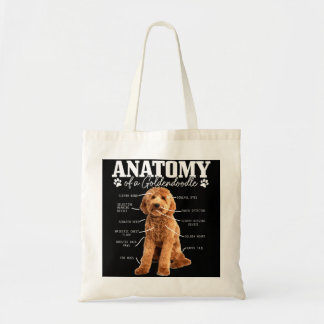 Bolsa Tote Anatomia De Um Cachorro Engraçado De Goldendoodle