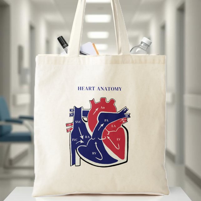 Bolsa Tote Anatomia do Coração (Heart Anatomy Tote Bag )