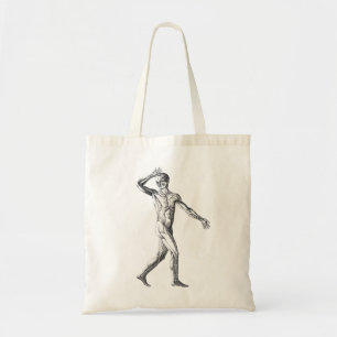Bolsa Tote Anatomia Humana Vintage, Músculos do Corpo Masculi