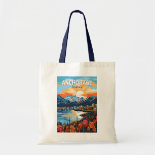Bolsa Tote Anchorage Alaska Viagem Art Vintage