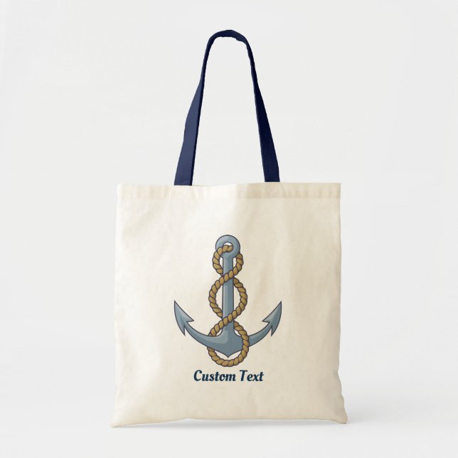 Bolsa Tote Âncora com Corda (Frente)