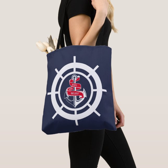 Bolsa Tote Âncora e volante (Close Up)