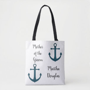 Bolsa Tote Âncora Personalizada e Mãe do Noivo Estrela do Mar