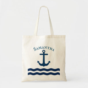 Bolsa Tote Ancoragem elegante Personalizada Náutica