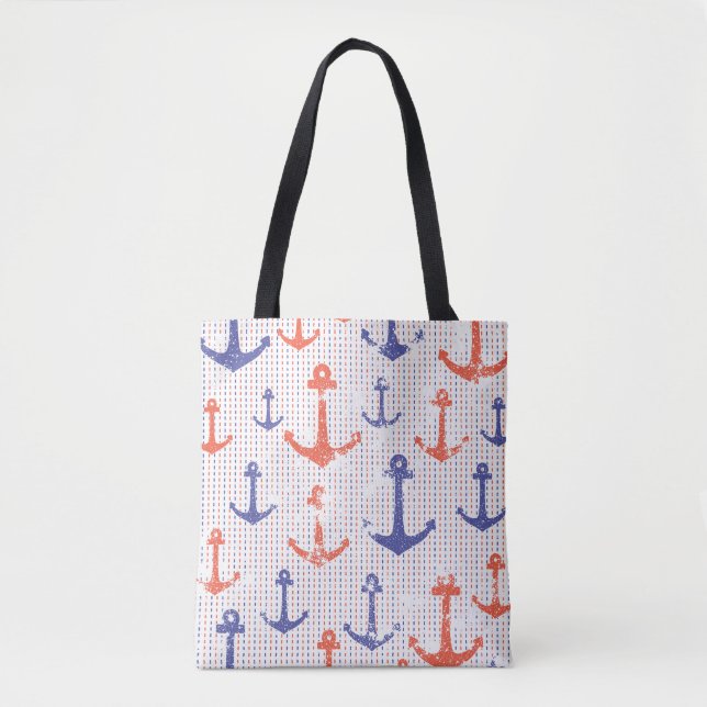 Bolsa Tote Âncoras Costeiras Americanas (Frente)